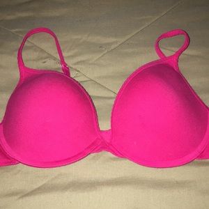 Hot pink underwire bra 36C